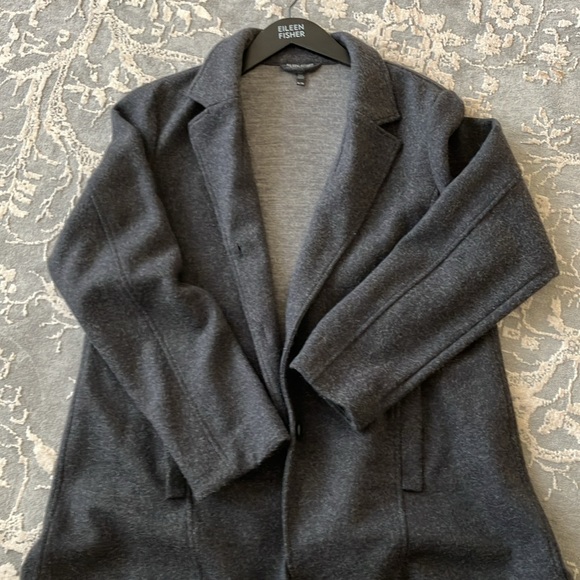 Lovely Eileen Fisher Modern Car Coat size XL - Picture 9 of 11